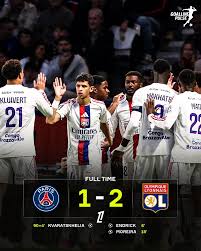 Paris Saint-Germain 1-2 Olympique Lyonnais